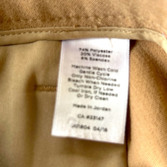 Talbots Hampshire Tan Pants - Size 12 - Picture 6 of 12